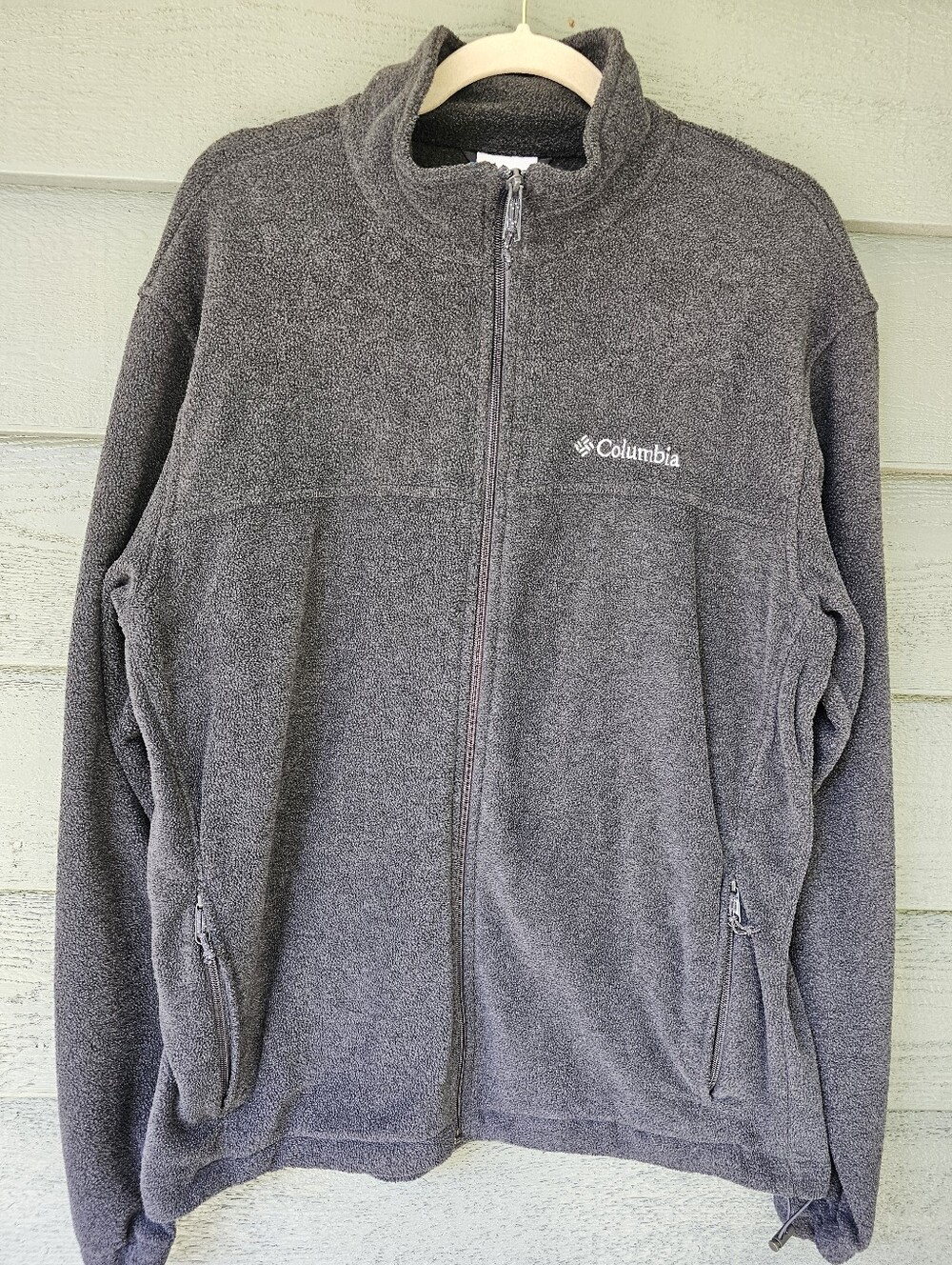 Columbia Sportswear Full Zip Gray Fleece Jacket Men’s Size: Large